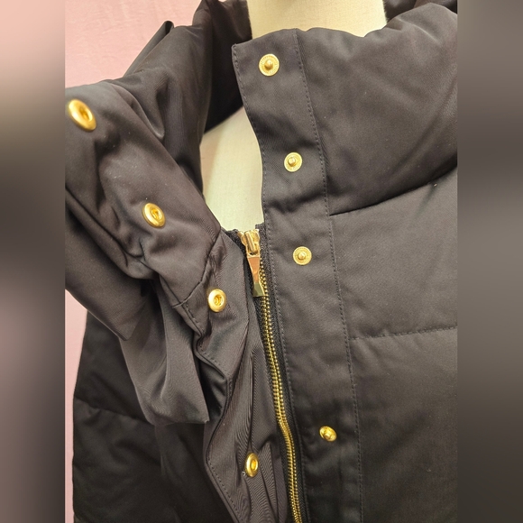 Kate Spade Women's Large Bow Puffer Coat - Black - Medium - Picture 4 of 12